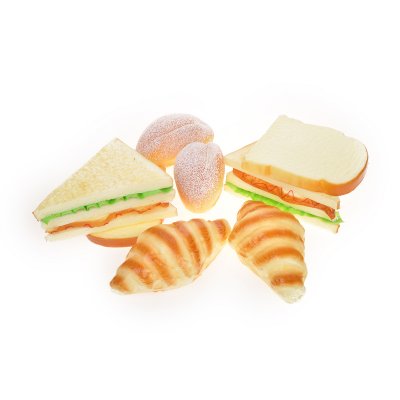 创意食物造型 批发仿真面包海螺包三文治面包片Apple-131 132 133 135