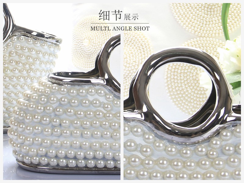 工艺品摆件创意家居装饰品 珍珠包包（不含木架费）NHTC1045-1-WS 2-WS3