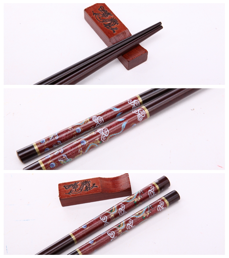 高档原木筷子2对套装 天然健康 高档礼品Y2-0153