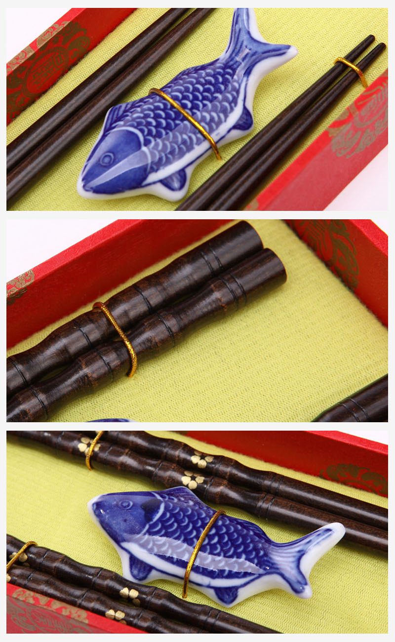 高档原木筷子2对套装 天然健康 高档礼品Y2-0093