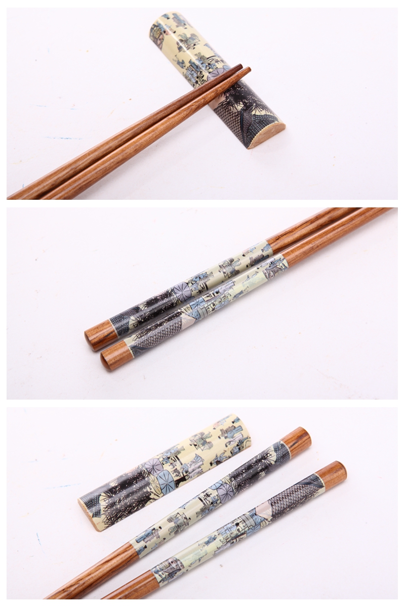 高档原木筷子2对套装 天然健康 高档礼品 Y2-0193