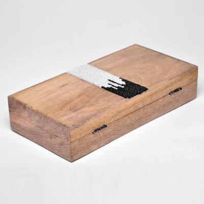 欧式简约时尚木质首饰盒收纳盒10049932-SSH