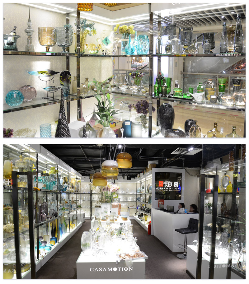 现代简约时尚家居饰品软装配饰刻磨压小口玻璃花瓶-烟灰13S5866