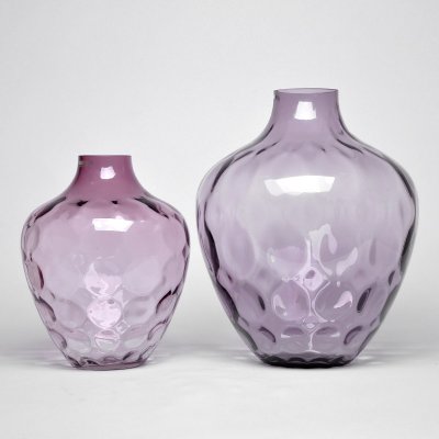 现代简约欧式时尚浅紫色阴阳模花瓶软装配饰13A176-177