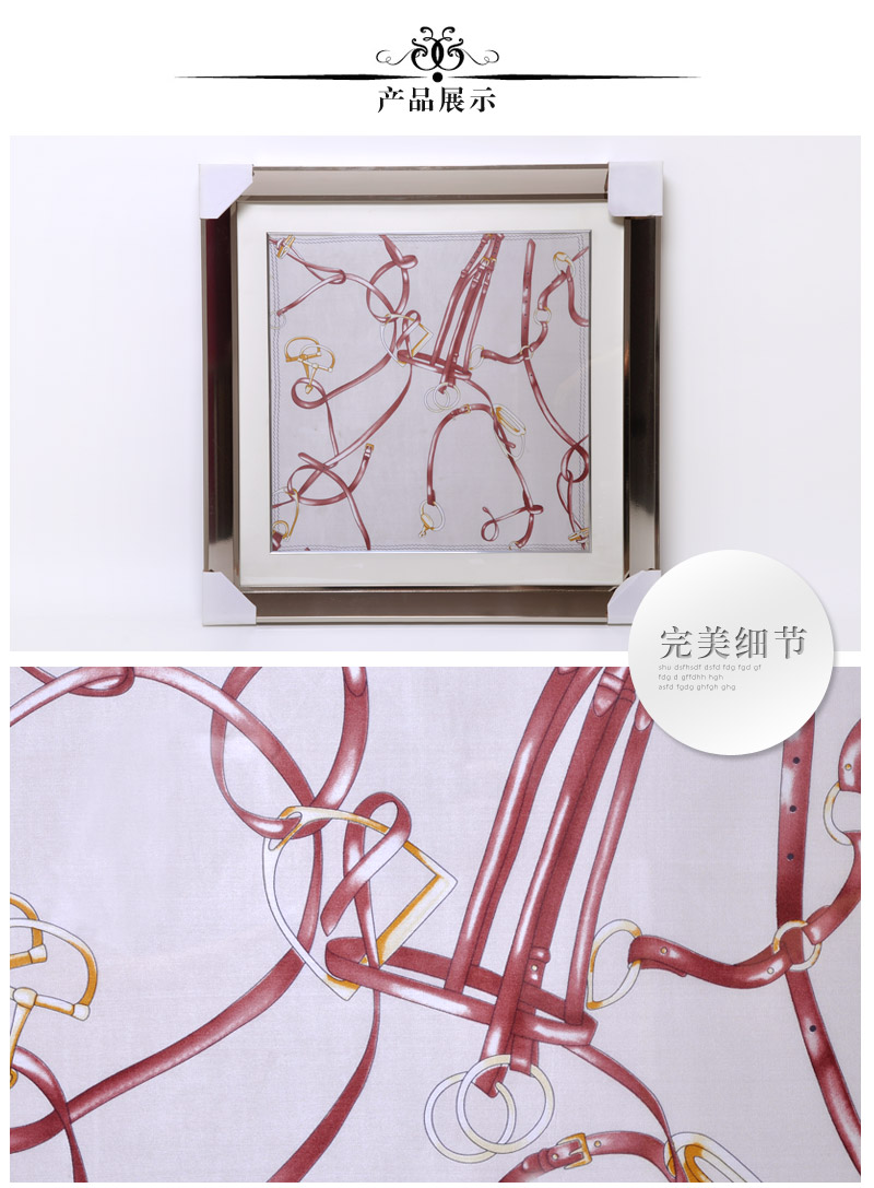 现代时尚高档丝巾画家居客厅餐厅卧室时尚装饰画壁画spg yh0273