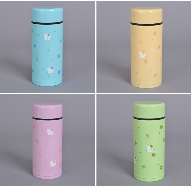 hello Kitty不锈钢保温杯 kt猫可爱卡通水杯创意 女士儿童保温瓶200ML FY-064