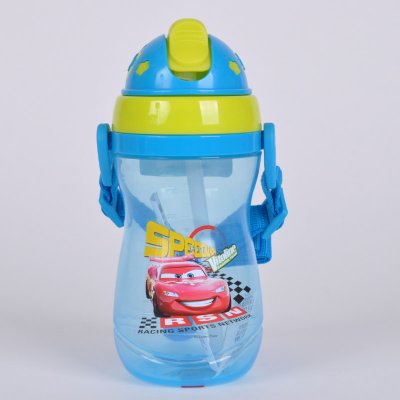 400MLPP吸管水壶 卡通图案水杯 儿童实用便携运动水壶4235