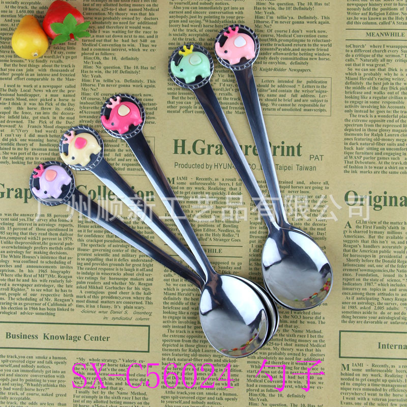 【2015新品】工厂直供批发优质精美不锈钢西餐勺子长柄饭汤调羹 SX-C560241
