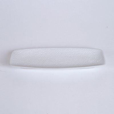 现代简约创意时尚碟/盘 白色陶瓷长方形凹圆点工艺装饰碟 创意家居摆件OH076-8280-11W2