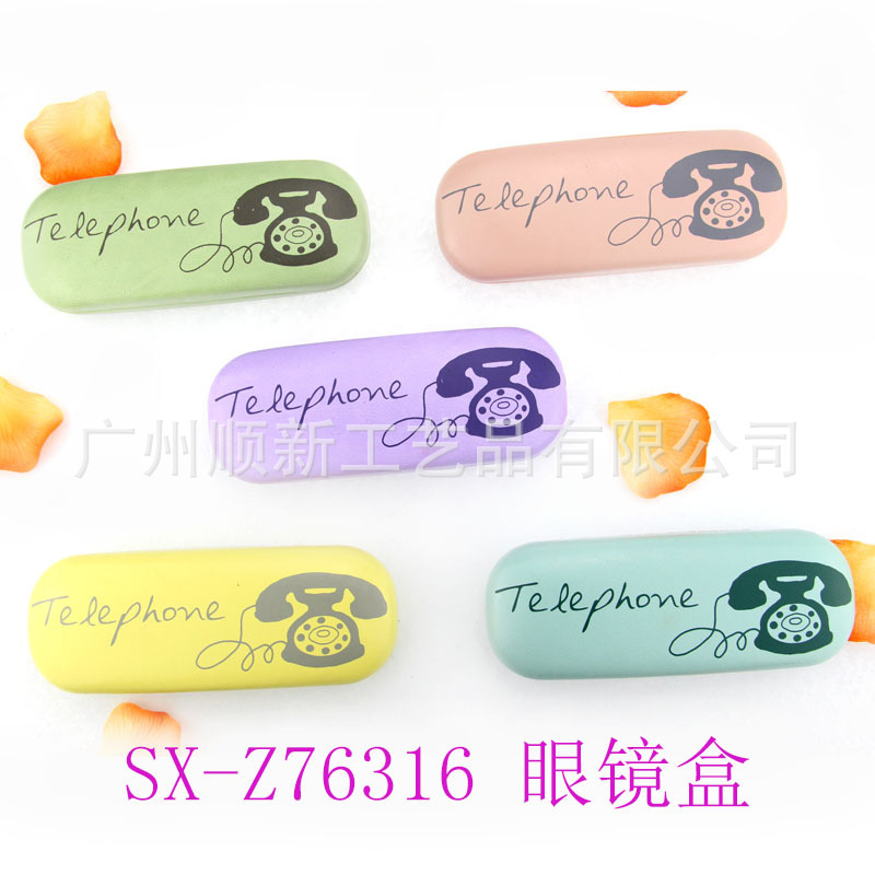 【小清晰系列】创意可爱日韩帆布小清新学院风高档学生光学眼镜盒1