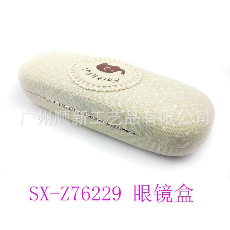 【2015热销新品】工厂批发日韩订制经典田园圆点印花框架眼镜盒6