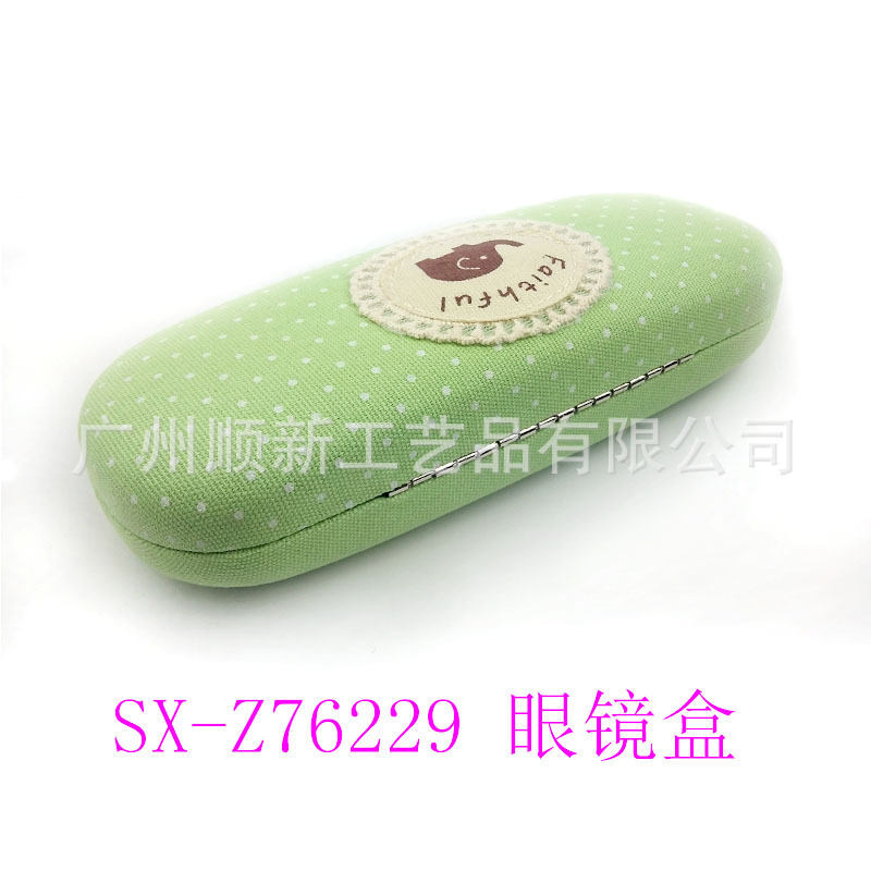 【2015热销新品】工厂批发日韩订制经典田园圆点印花框架眼镜盒9