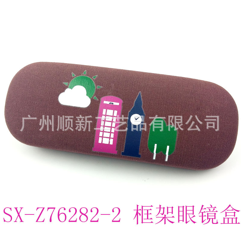 【2015批发低价促销】工厂直供订制小清新帆布印花优质框架眼镜盒5