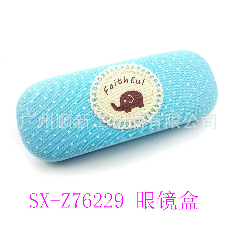【2015热销新品】工厂批发日韩订制经典田园圆点印花框架眼镜盒15