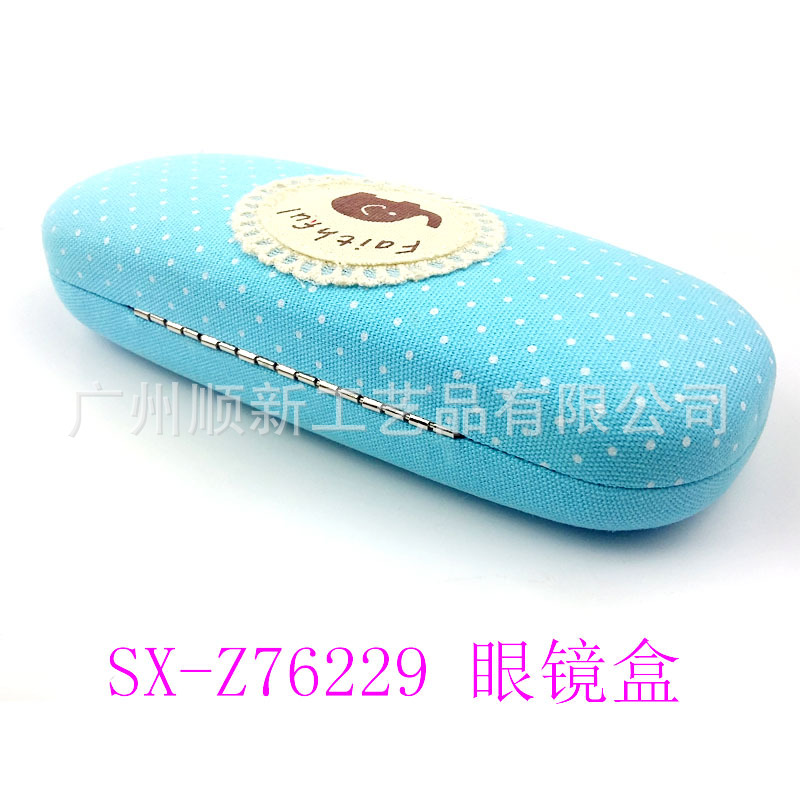 【2015热销新品】工厂批发日韩订制经典田园圆点印花框架眼镜盒16