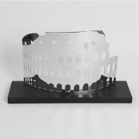 现代时尚不锈钢金属镀银装饰摆件 家居装饰工艺品创意样板房摆件92030-S