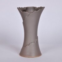 现代简约陶瓷烛台摆件 灰色创意火炬造型装饰摆件烛台 创意家居工艺品摆件OH021-8103-58G2