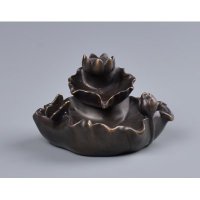 西式现代抽象铜雕梦里荷香造型摆件客厅书房卧室装饰