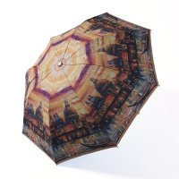 创意双层转印伞 折叠小清新两用时尚遮阳伞色胶雨伞 超轻八伞骨三折伞 JP-4193