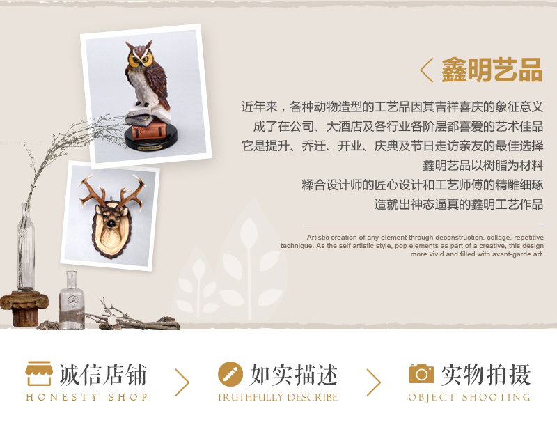 欧式高档动物造型树脂摆件 彩色母子旺财狗头造型摆件 家居办公桌面摆件工艺品（不开发票）FA61792