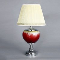 现代简约创意陶瓷台灯 红苹果做旧效果造型灯身多灯泡适用台灯（大） 家居客厅书房装饰台灯 C2155A
