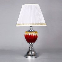 现代简约创意陶瓷台灯 红苹果做旧效果造型灯身多灯泡适用台灯（小） 家居客厅书房装饰台灯 C2155C