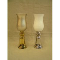 现代布袋杯造型电镀陶瓷花瓶卧室客厅装饰