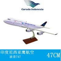 印尼航空高档747飞机模型家居商铺客厅卧室展示装饰