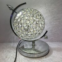 欧式现代水晶地球仪造型装饰台灯