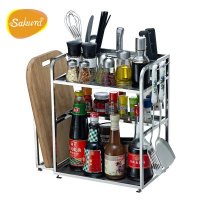 SAKURA不锈钢厨房置物架调味架调料架刀架厨房用品厨房收纳层架