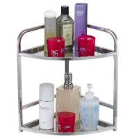 SAKURA不锈钢厨房置物架收纳用品调料架调味架壁挂落地 浴室层架