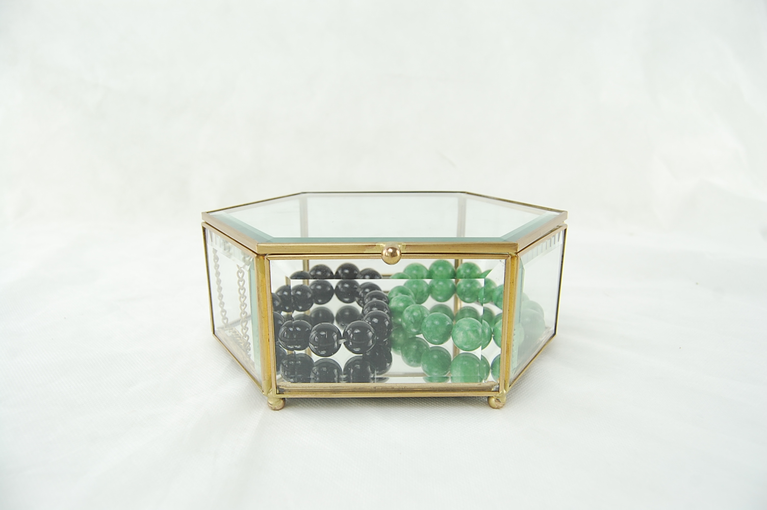欧式简约透明玻璃首饰盒珠宝盒饰品盒展示盒1
