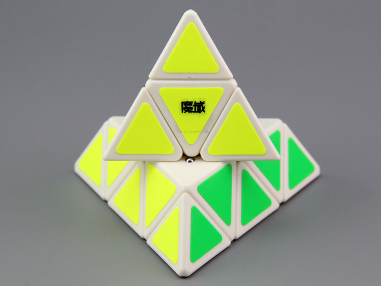 最强大脑魔方 魔域金字塔 永骏三角异形魔方 比赛专用送教程白色2