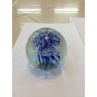 西式海洋图案水晶水母球摆件家居装饰摆件