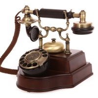 欧式复古风格时尚创意有绳电话机摆件家居装饰摆件1898B