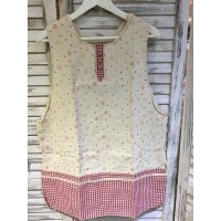 日单 纯棉小花围裙 马夹款 可爱风