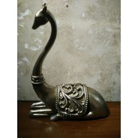 东南亚复古风格树脂生财鹿造型摆件家居装饰摆件动物摆件