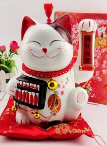 中式招财进宝风水招财猫造型摆件家居装饰摆件风水摆件