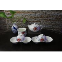 景德镇青花瓷玲珑茶具套装蜂窝镂空陶瓷功夫茶具茶壶茶杯海