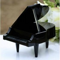 西式简约风格水晶钢琴造型摆件家居装饰摆件