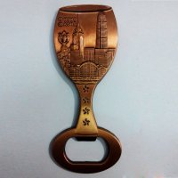 [金晖] 创意家居饰品　香港旅游纪念　金属浮雕小冰箱贴磁贴　礼品