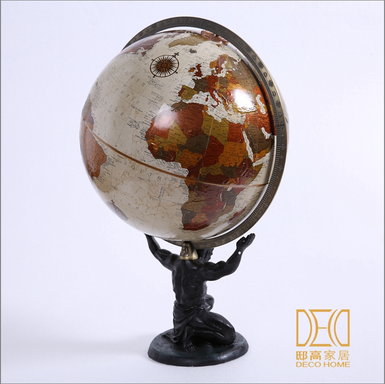 办公室装饰品摆件 欧式风格 创意地球仪 人物地球仪5