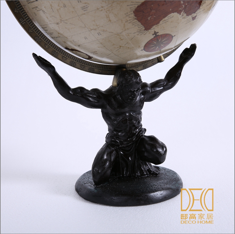 办公室装饰品摆件 欧式风格 创意地球仪 人物地球仪6