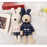 砂糖兔毛绒玩具公仔布娃娃情侣新款兔2013连衣帽