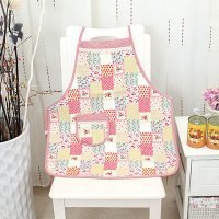 草莓围裙韩版工字背围裙加厚围裙烘焙围裙