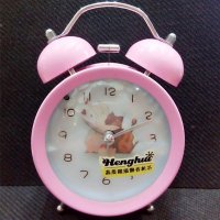 简约可爱3寸凸面金属打铃钟闹钟