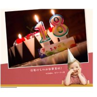 儿童生日派对数字蜡烛 儿童生日蛋糕蜡烛配件 宝宝周岁创意蜡烛