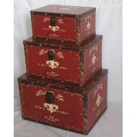 美式复古木箱收纳箱 摄影道具 装饰布景