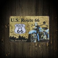 美式怀旧电单车铁皮画海报画壁画