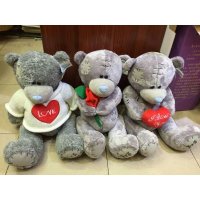 毛绒公仔爆款外贸乞丐熊补丁熊，款式随机